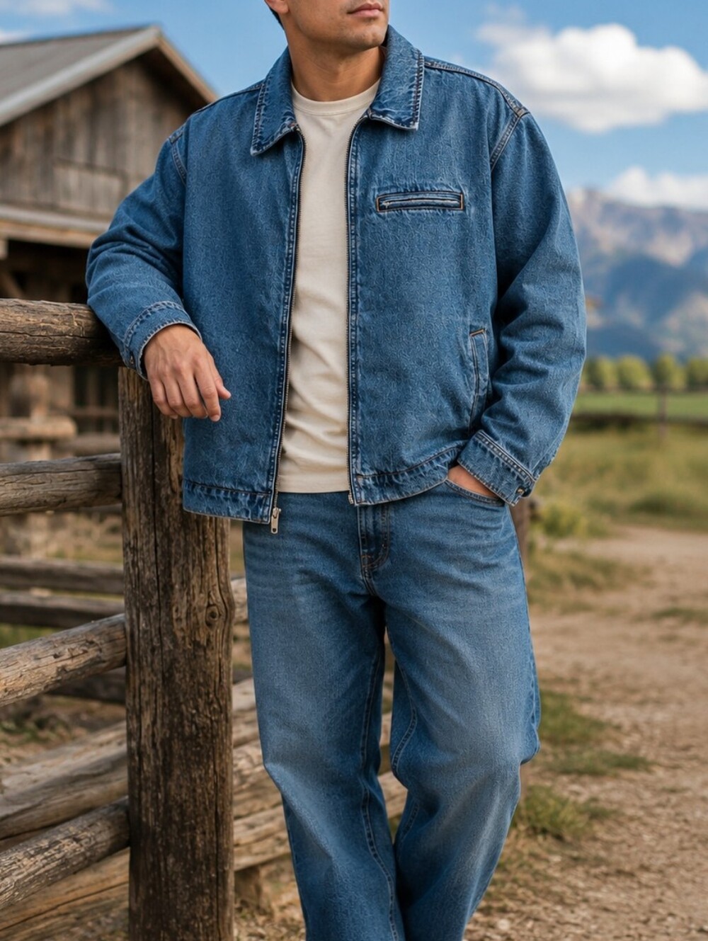 NWT Levi's Men's Plus Size Medium Wash Denim Zip-Up Trucker Jacket 100% Cotton